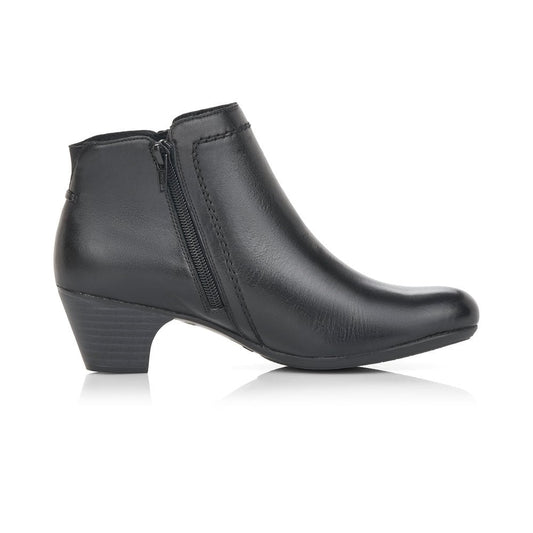 Rieker Ladies Black Ankle Boot 70551-00