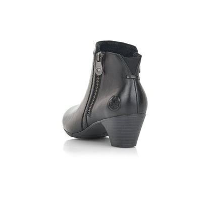 Rieker Ladies Black Ankle Boot 70551-00