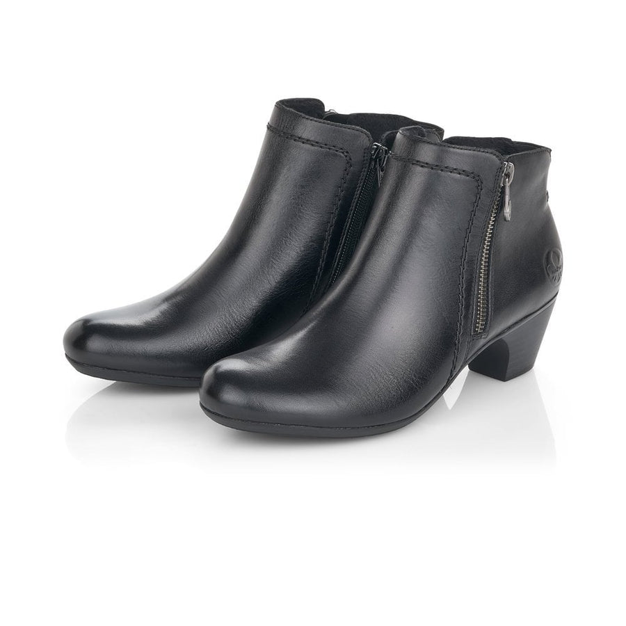 Rieker Ladies Black Ankle Boot 70551-00