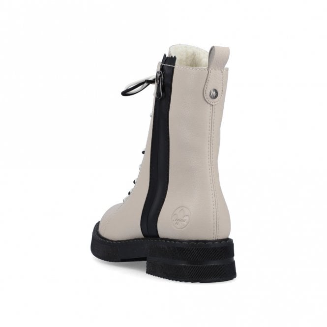 Rieker 72016-60 Beige Zipper Boot