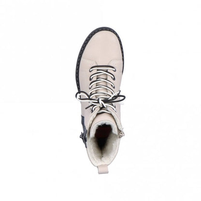 Rieker 72016-60 Beige Zipper Boot