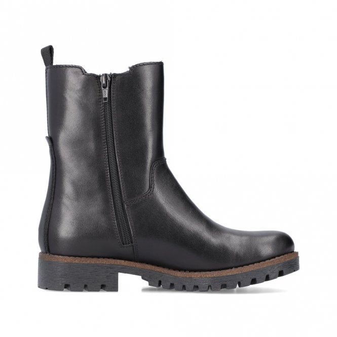 Rieker 78580-00 Ladies Black Ankle Boot