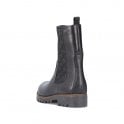Rieker 78580-00 Ladies Black Ankle Boot