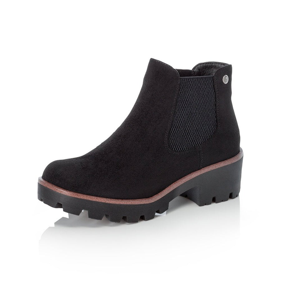 Rieker Ladies Black Ankle Boots 99284-00