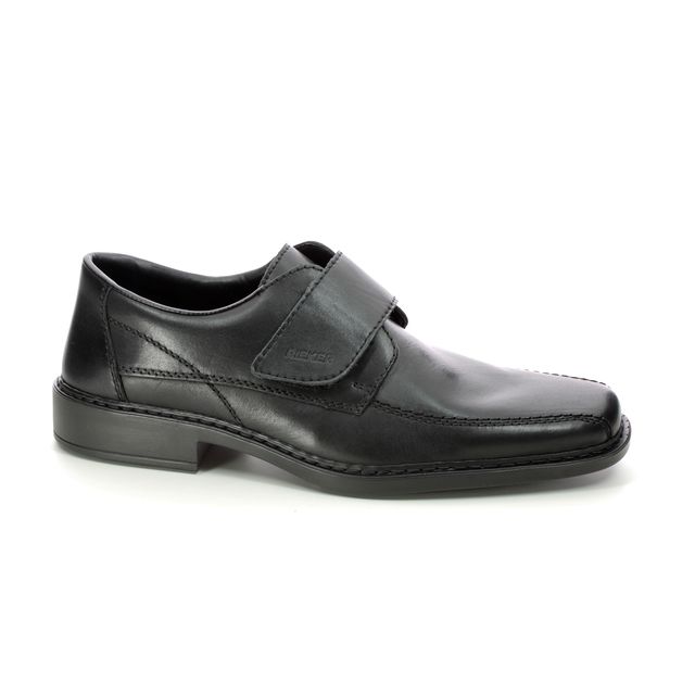 Rieker B0853-00 Mens Wide Fit Black Velcro Shoe