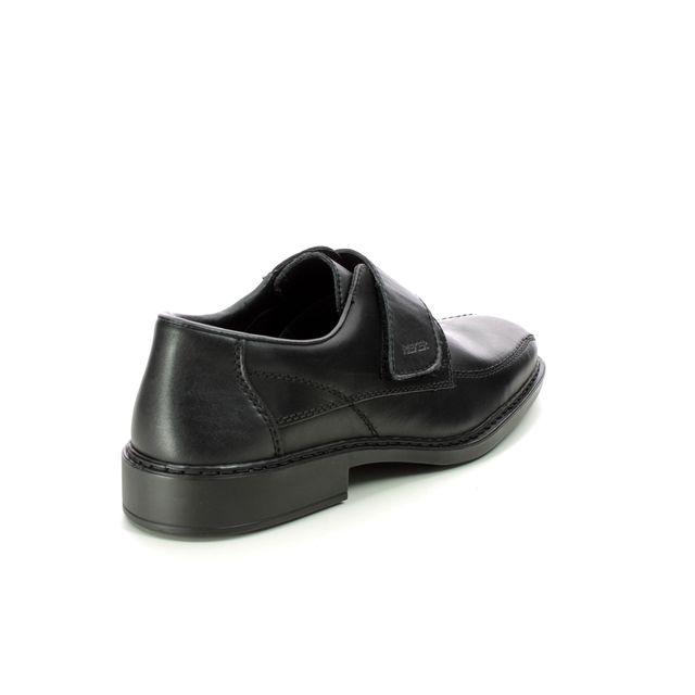 Rieker B0853-00 Mens Wide Fit Black Velcro Shoe