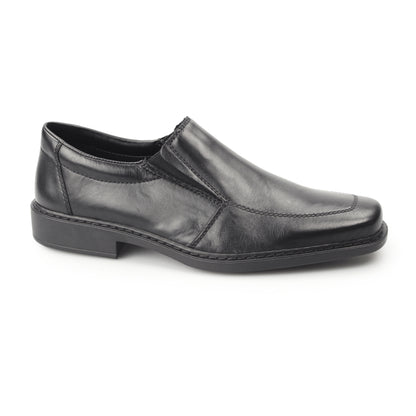 Rieker B8073-00 Mens Black Slip on Wide Fit