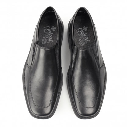 Rieker B8073-00 Mens Black Slip on Wide Fit