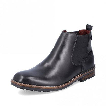 Rieker B1360-00 Mens Black Chelsea Boot