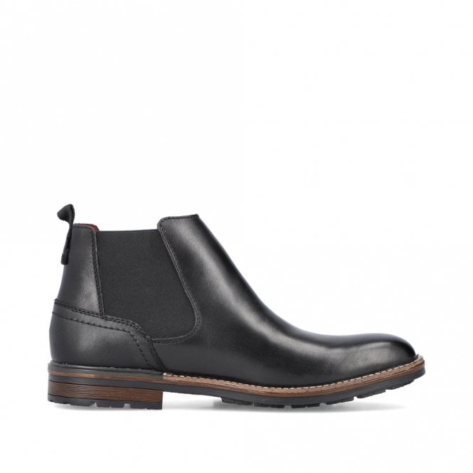 Rieker B1360-00 Mens Black Chelsea Boot