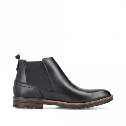 Rieker B1360-00 Mens Black Chelsea Boot
