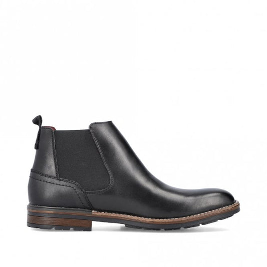 Rieker B1360-00 Mens Black Chelsea Boot