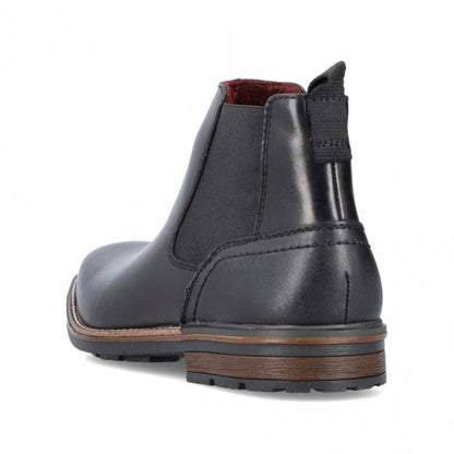 Rieker B1360-00 Mens Black Chelsea Boot
