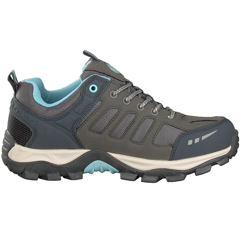 Rieker Ladies N8820-42 Lace Shoe Grey/Blue