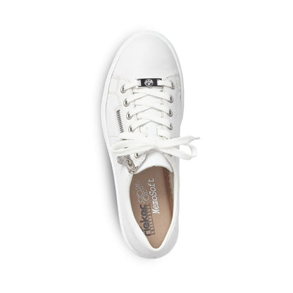 Rieker Ladies White Casual Trainers L59L1-80