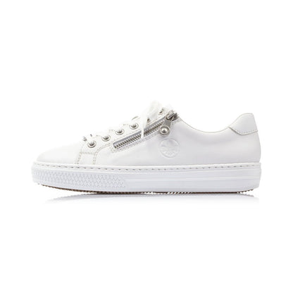 Rieker Ladies White Casual Trainers L59L1-80