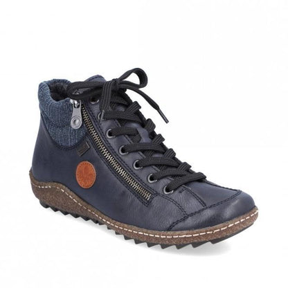 Rieker L7514-14 Ladies Blue Ankle Boot