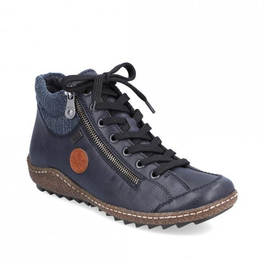 Rieker L7514-14 Ladies Blue Ankle Boot