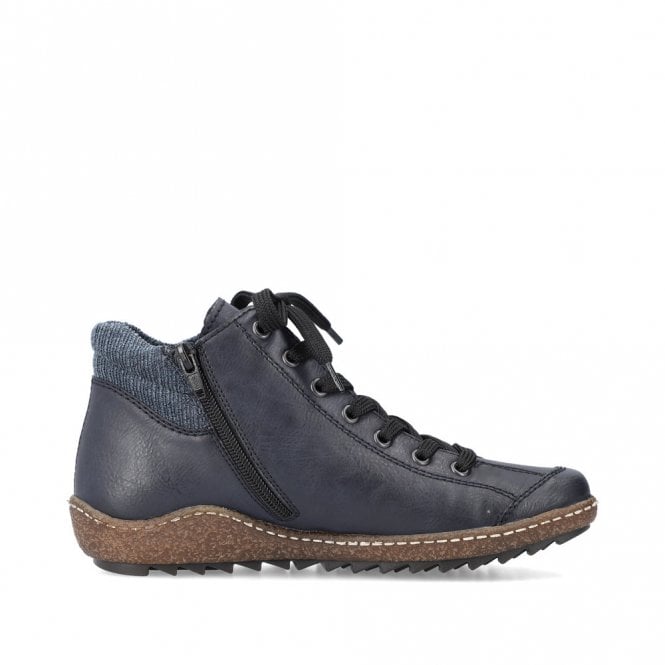 Rieker L7514-14 Ladies Blue Ankle Boot
