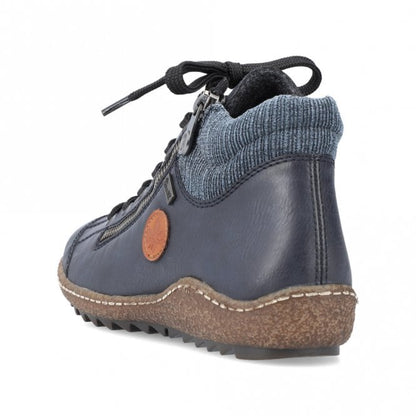 Rieker L7514-14 Ladies Blue Ankle Boot