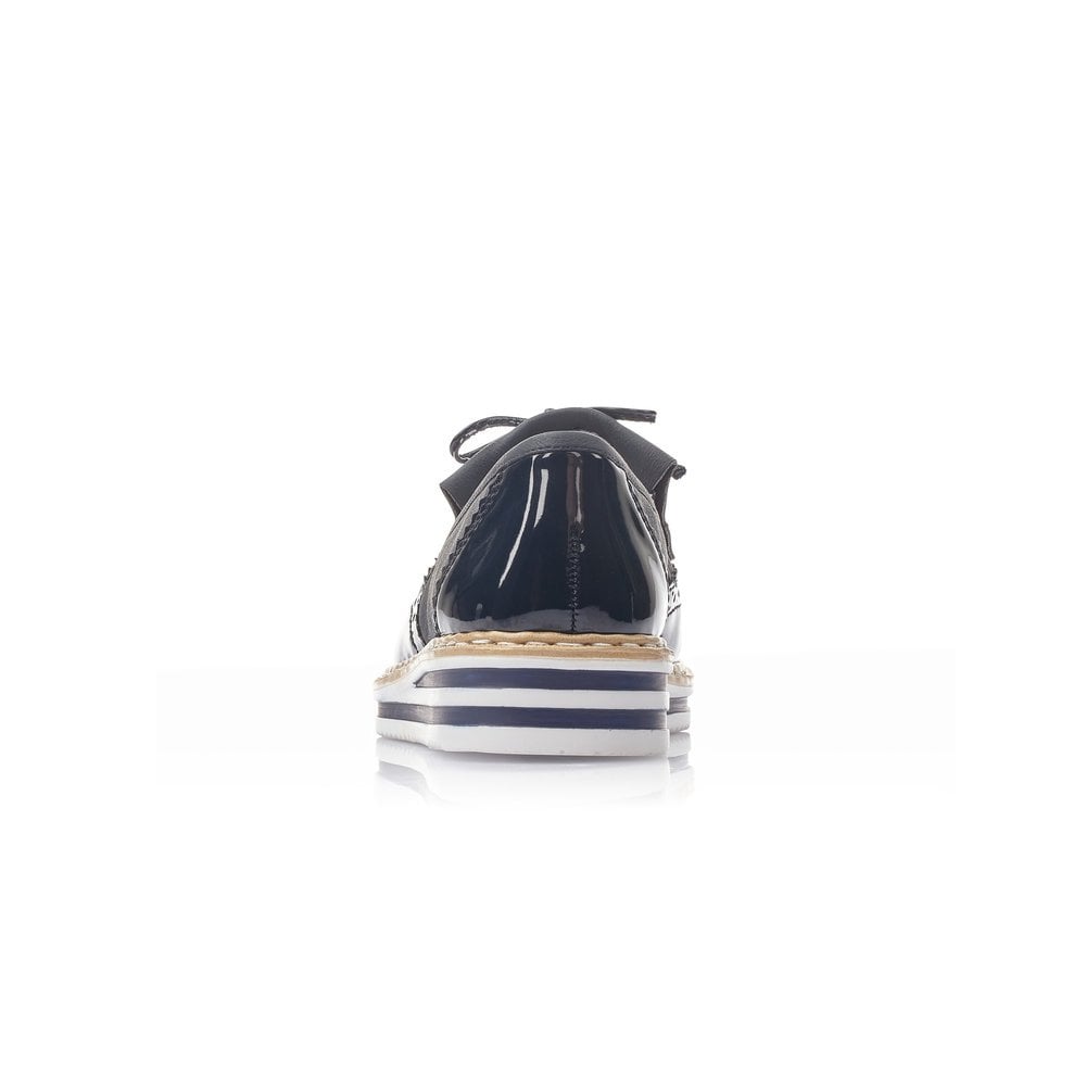 Rieker Ladies Blue Slip On Shoes N0273-14