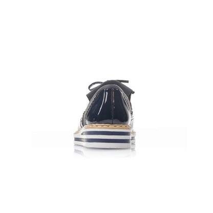 Rieker Ladies Blue Slip On Shoes N0273-14