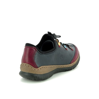 Rieker N3271-35 Ladies Casual Shoe Blue Combi