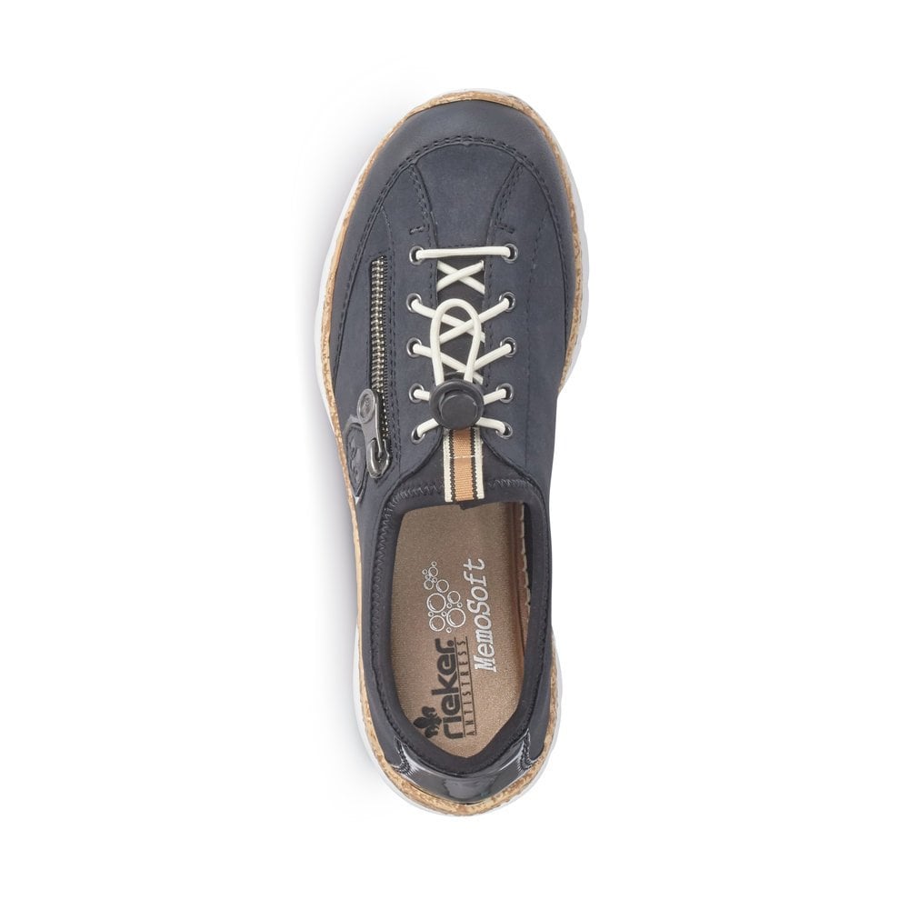 Rieker Ladies N4263-14 Dark Blue Trainers
