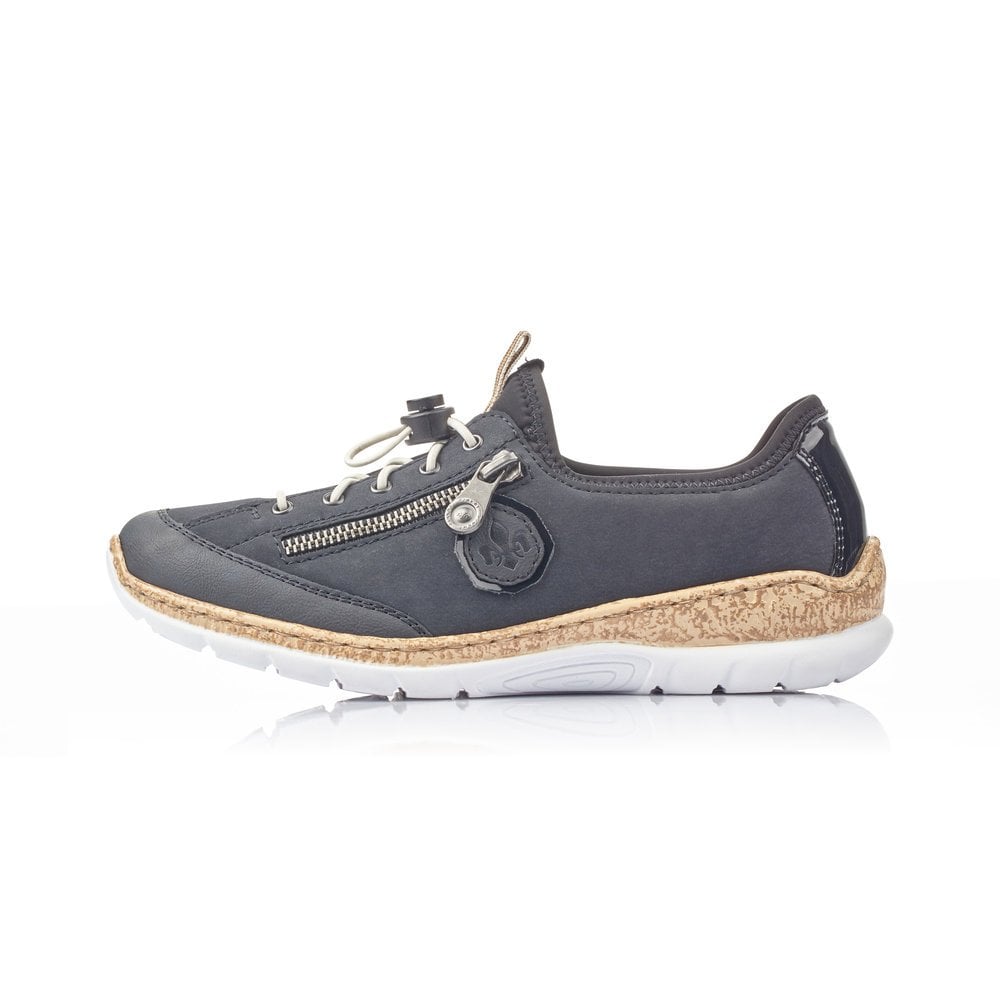 Rieker Ladies N4263-14 Dark Blue Trainers