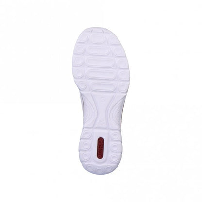 Rieker  N4276-80  White Combination Ladies Shoes - Elasticated