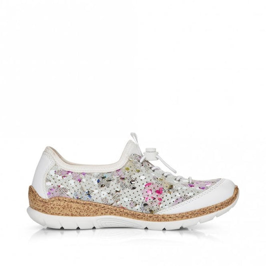 Rieker N42V1-90 Ladies Weiss/Offwhite-Multi
