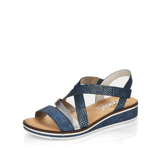 Rieker V3663-14 Ladies Baltik/Silber/Royal