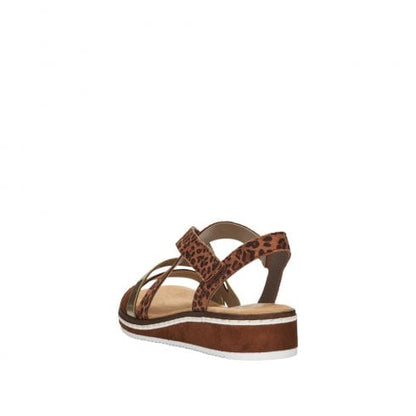 Rieker Ladies V3663-24 Brown Sandal