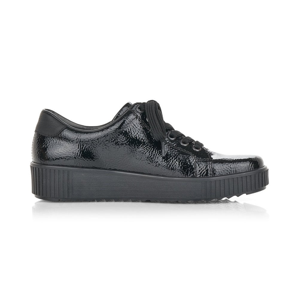 Rieker M6404-00 Ladies Black Casual Trainers