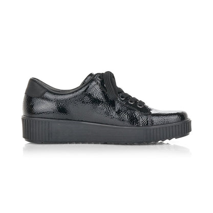 Rieker M6404-00 Ladies Black Casual Trainers