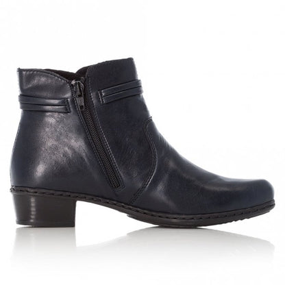 Rieker Y7081-14  Ladies Navy Ankle Boot