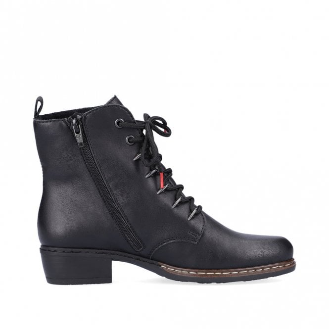 Rieker Y0800-00 Ladies Black Boot