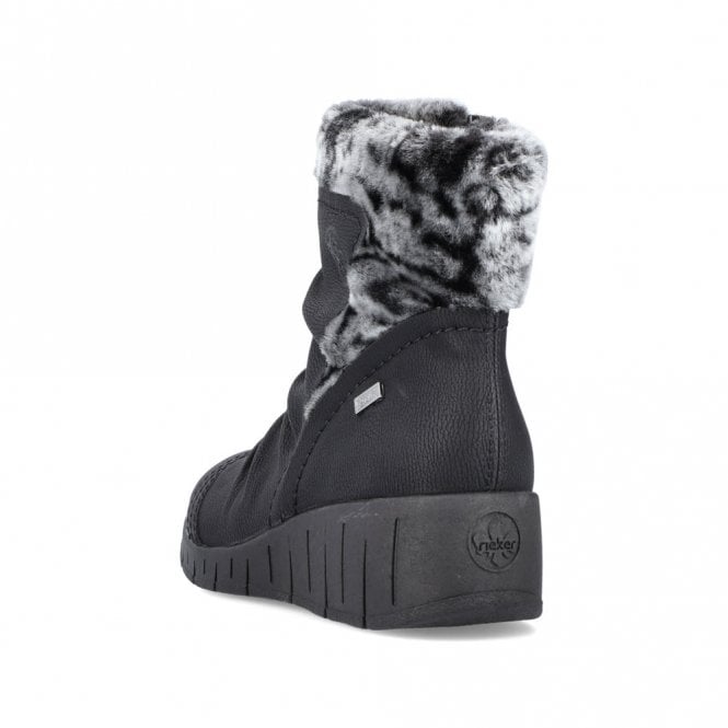Rieker Y1361-00  Ladies Top Dry Tex Black Boot