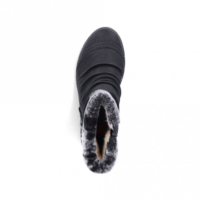 Rieker Y1361-00  Ladies Top Dry Tex Black Boot