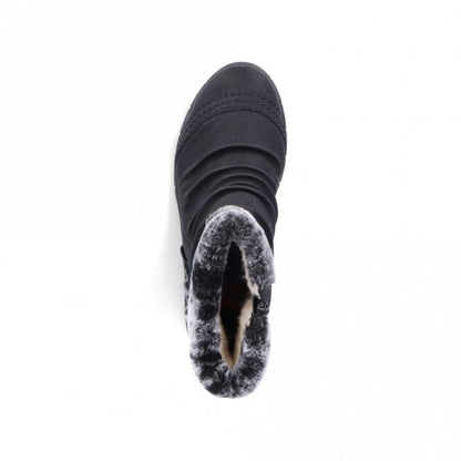 Rieker Y1361-00  Ladies Top Dry Tex Black Boot