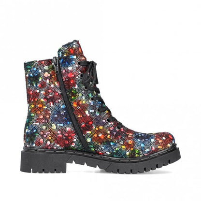 Rieker Y2440-90 Ladies multi Lace up Boot