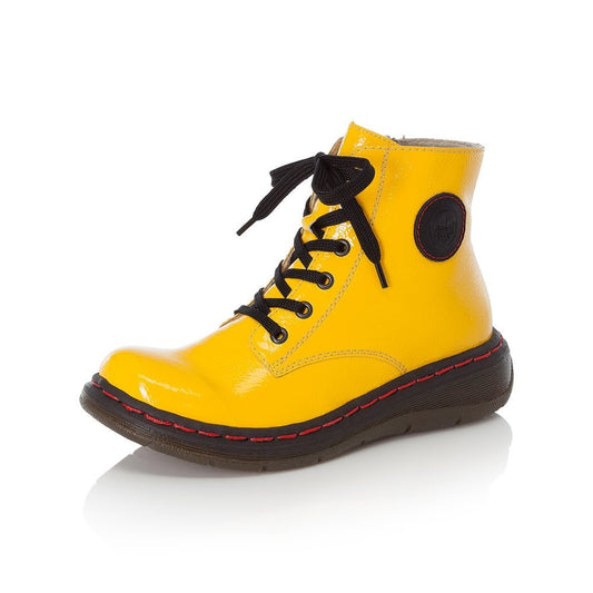 Rieker Ladies Yellow Ankle Boots Y3200-68