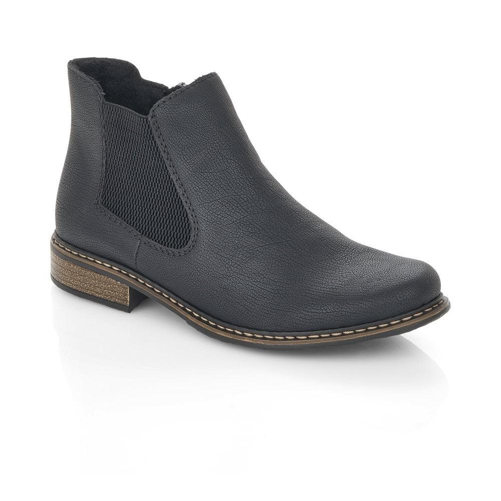 Rieker Z4994-00 Ladies Black Chelsea Boot