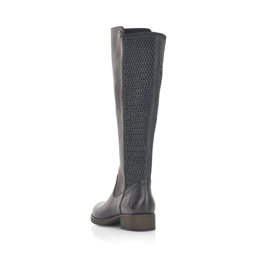 Rieker Z9591-00 Ladies Long Black Boots