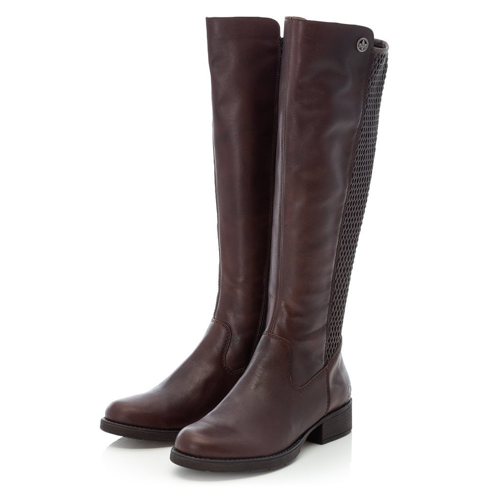 Rieker Ladies Brown Long Leg Boots Z9591-26