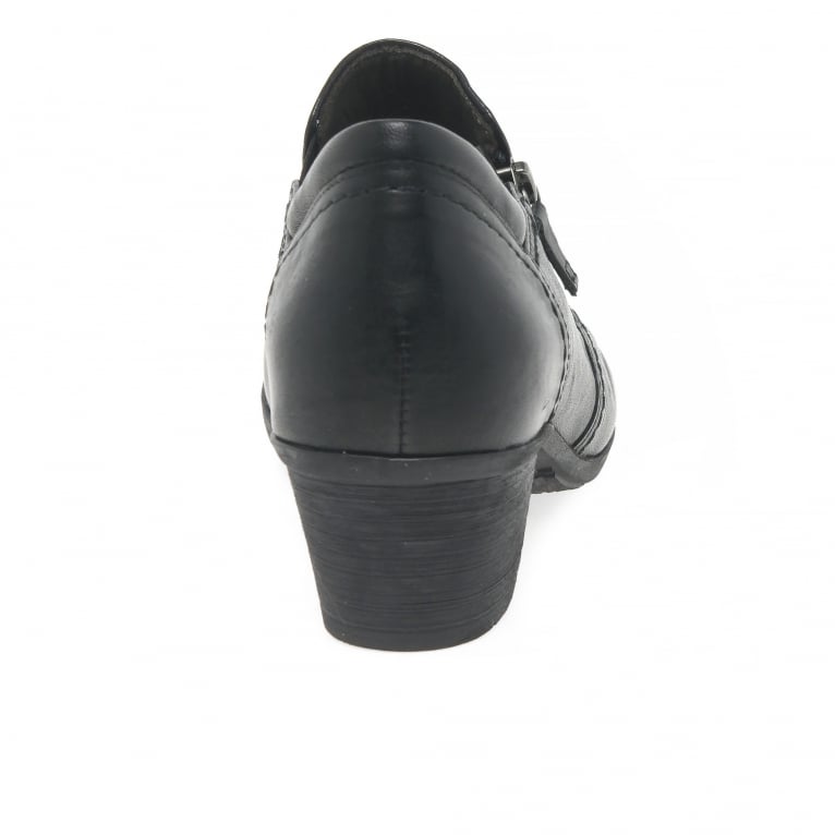 Gabor Ladies Sherbert Black Heel Shoes 54.491.57