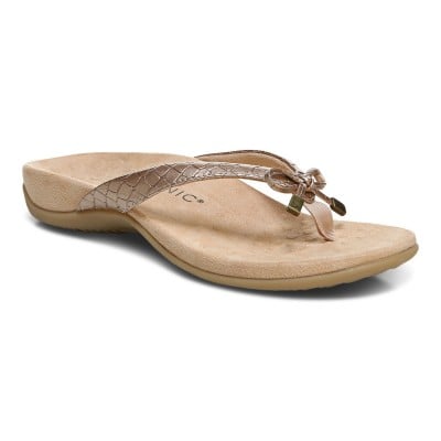Vionic 10929S2652 Ladies Bella Rose Gold Met Croc
