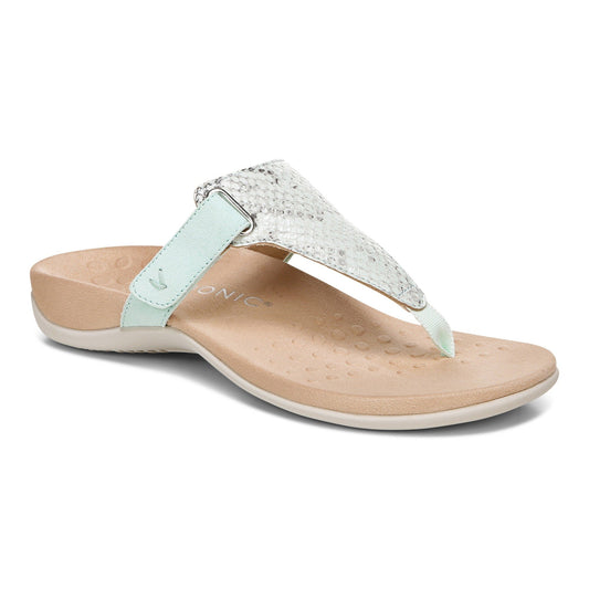 Vionic 10011753337 Ladies Wanda Embossed Snkae Seafm