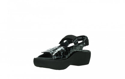 Wolky Jewel 0320469 Croco Flash Leather 210 Anthracite