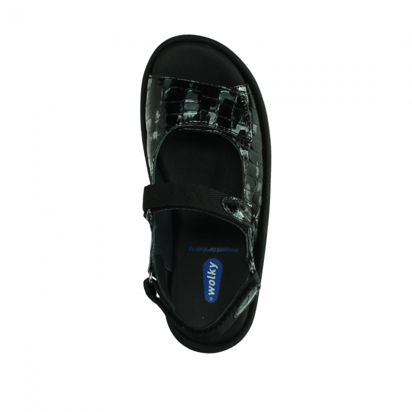 Wolky Jewel 0320469 Croco Flash Leather 210 Anthracite